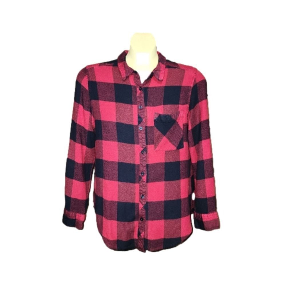 ARIZONA plaid button-up top​